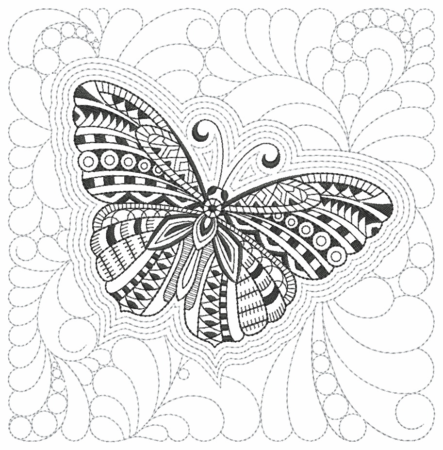 Trapunto Blackwork Treasures-7