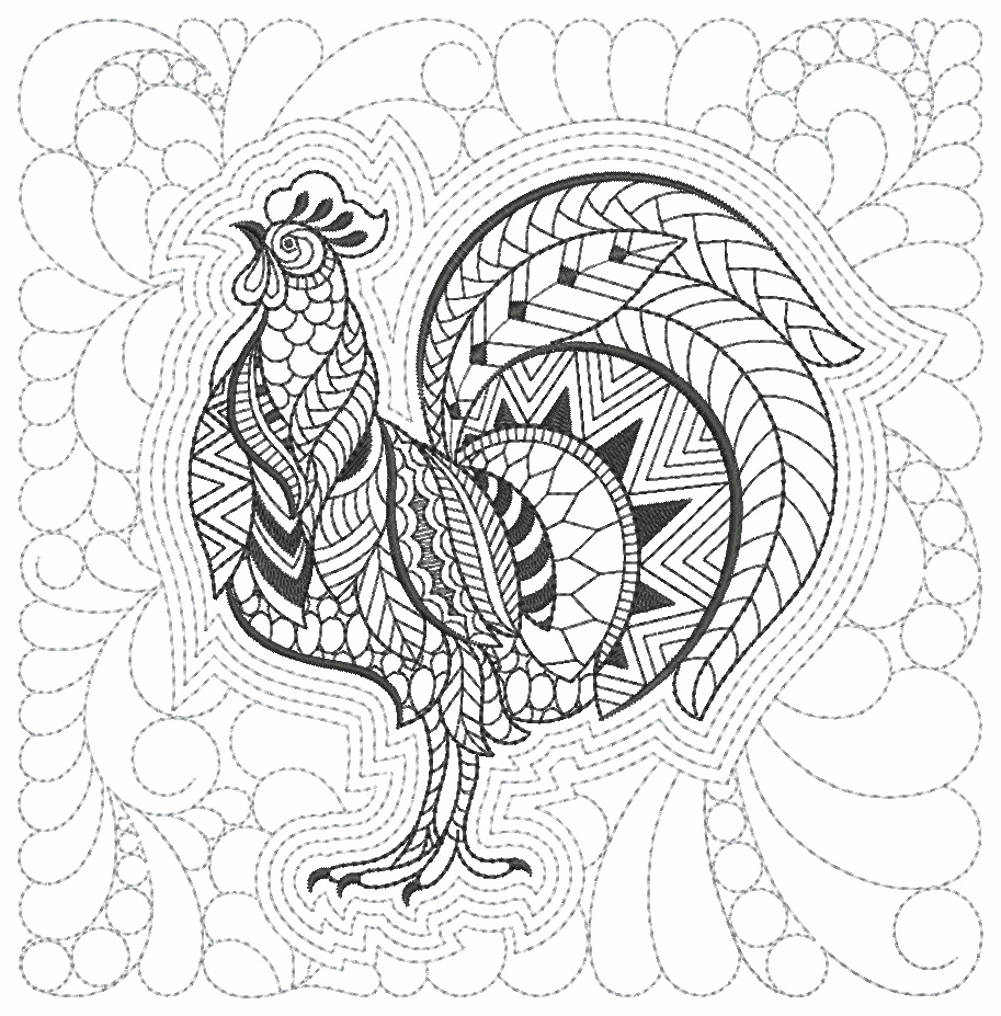 Trapunto Blackwork Treasures-11