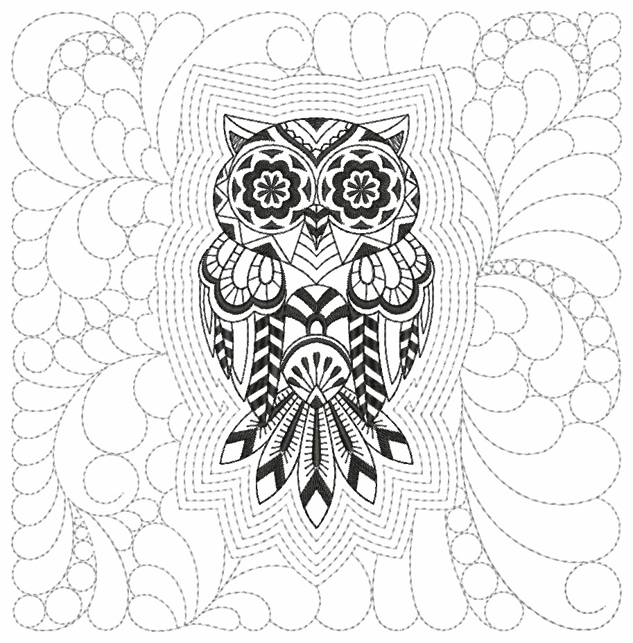 Trapunto Blackwork Treasures-14