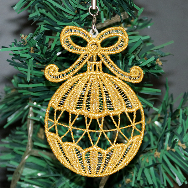 FSL Golden Christmas Ornaments-5