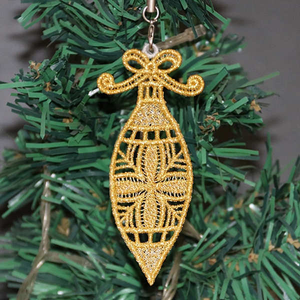 FSL Golden Christmas Ornaments-8