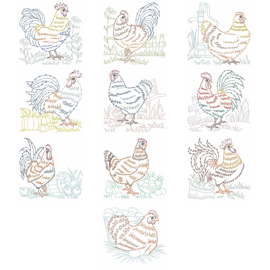 Vintage Chickens 3