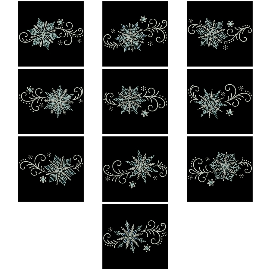 Filigree Snowflake Border