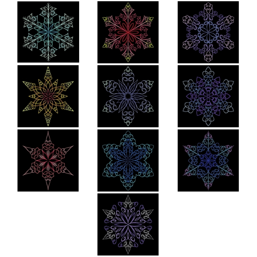 Calligraphic Snowflakes