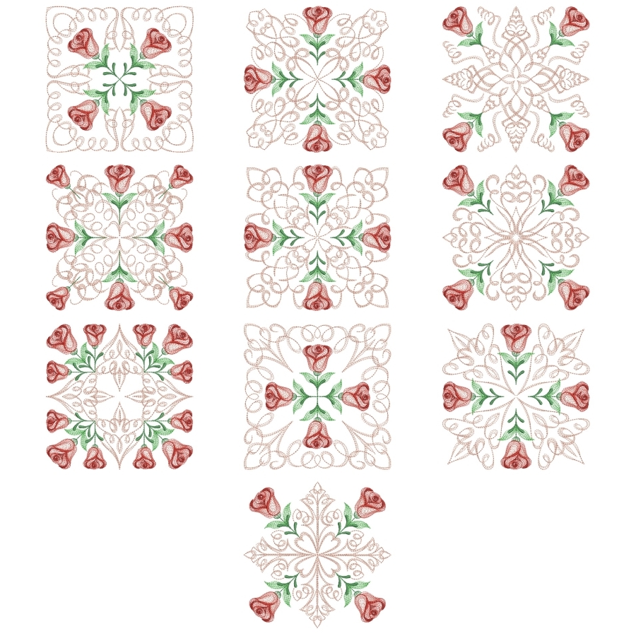 Filigree Roses Quilt 4