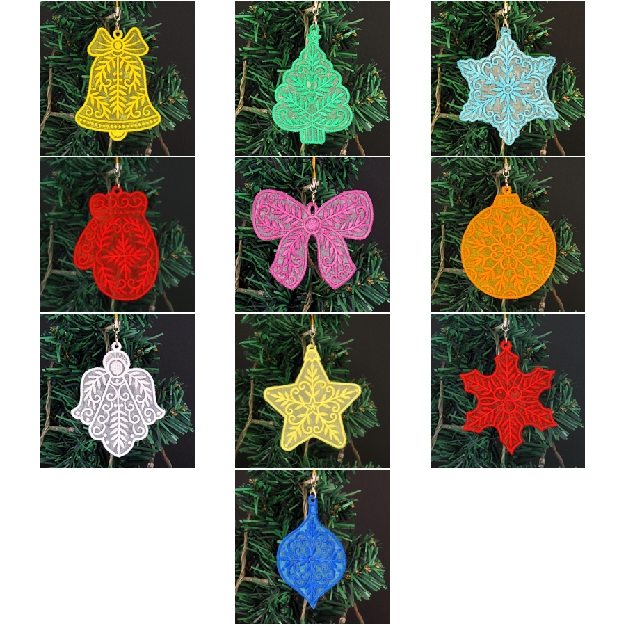 Organza Christmas Ornaments 2