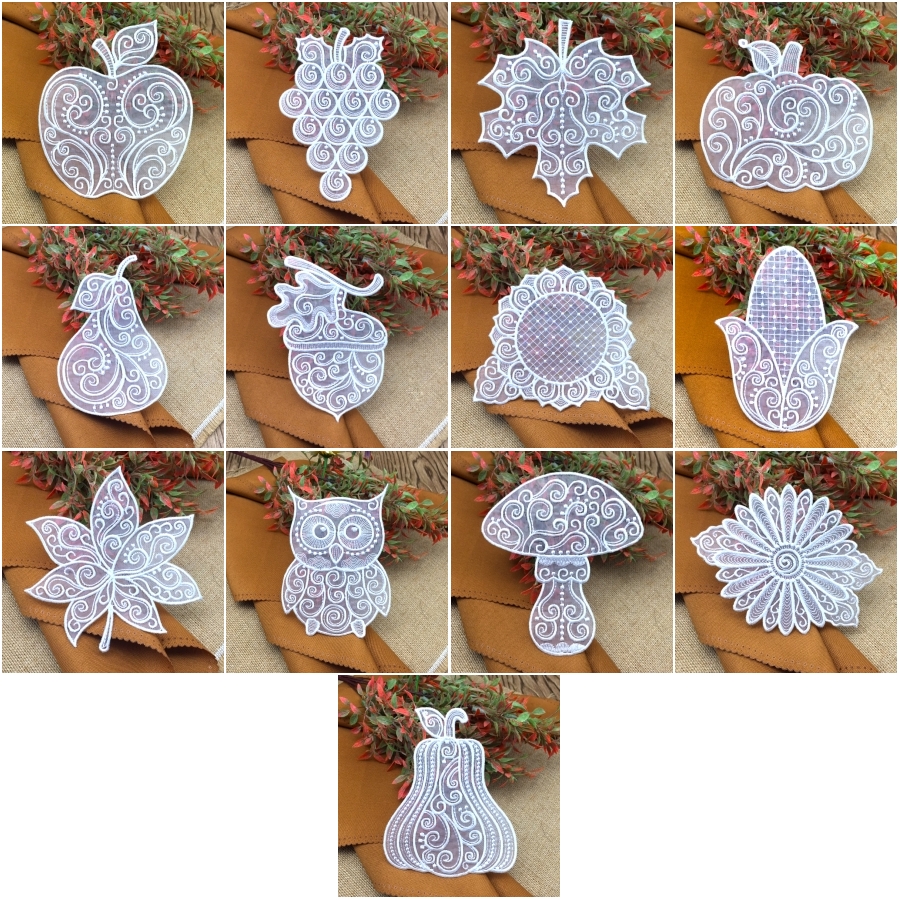 Organza Autumn Ornaments