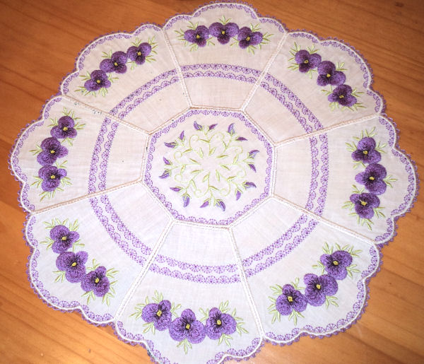 Fabric Doily Set 1 -3