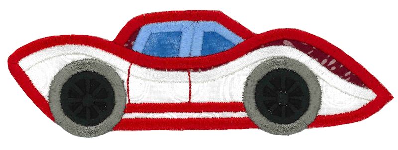 854 Race Cars Applique-20