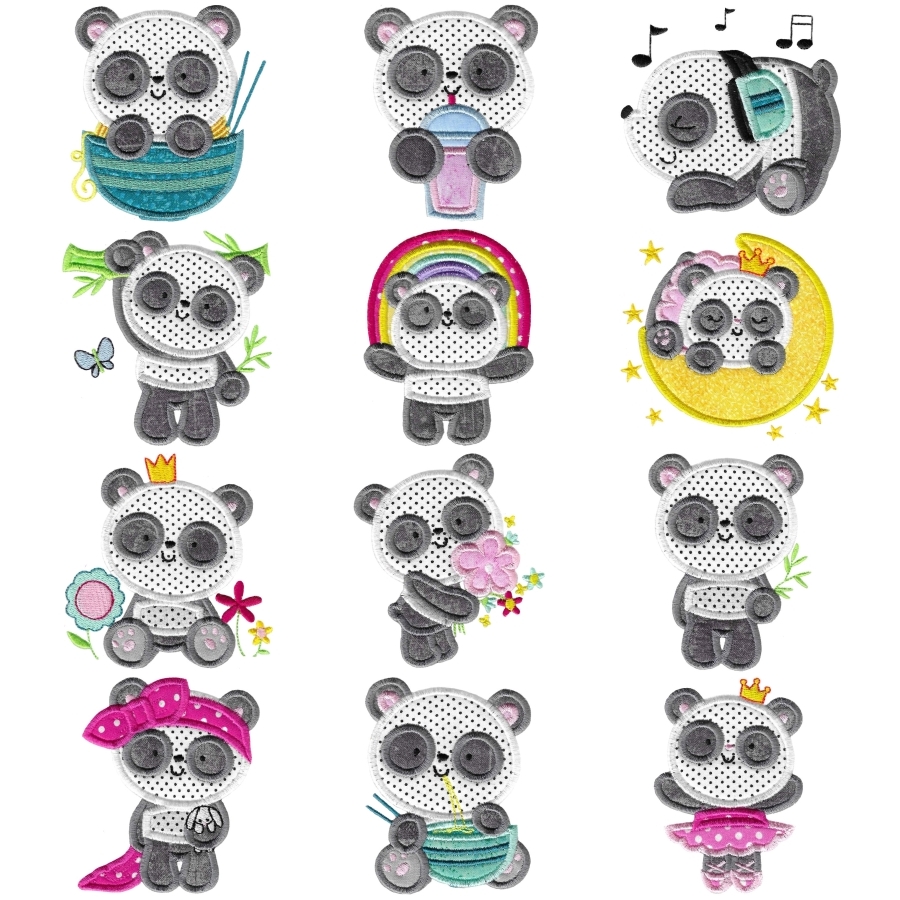 Pandas Applique