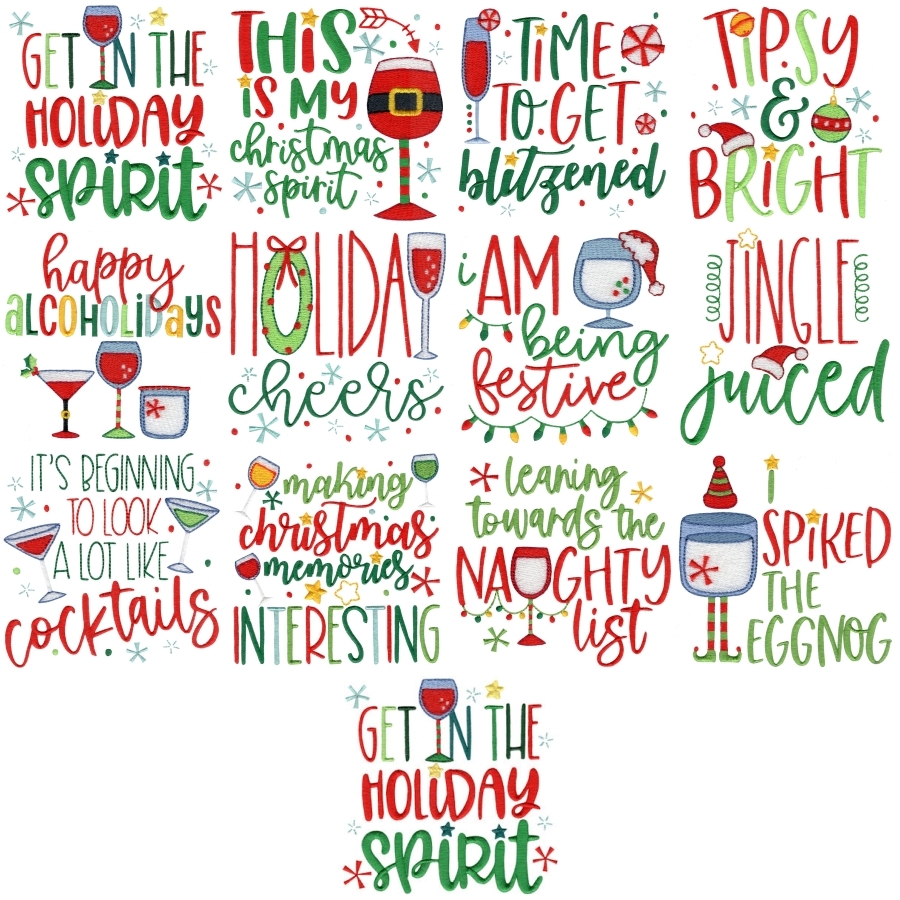 Christmas Cocktails Sayings