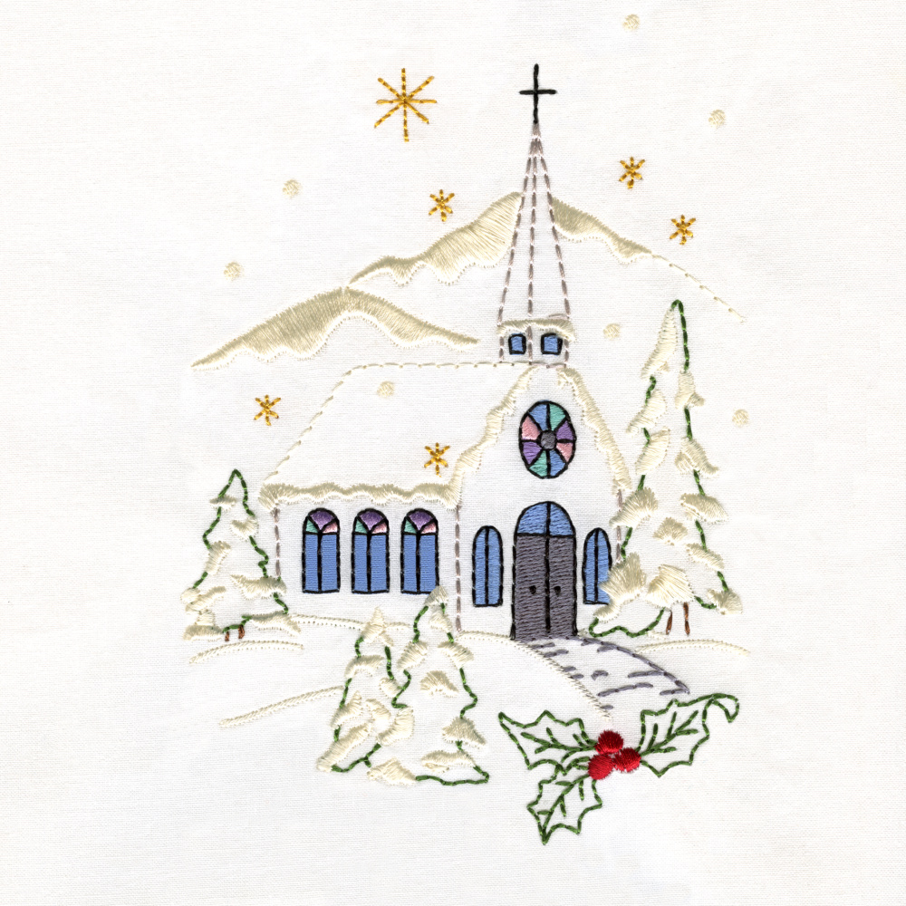 05 Charming Church in Winter Single