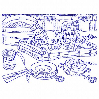 Sewing Machine Lineart-5