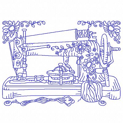 Sewing Machine Lineart-6