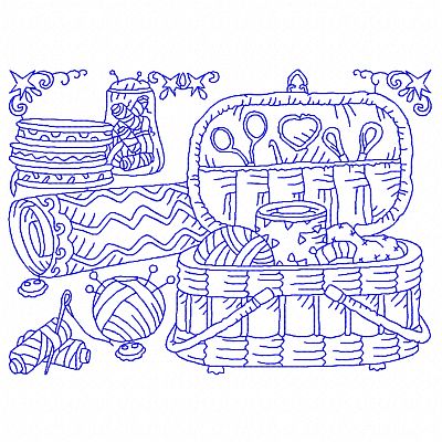 Sewing Machine Lineart-12