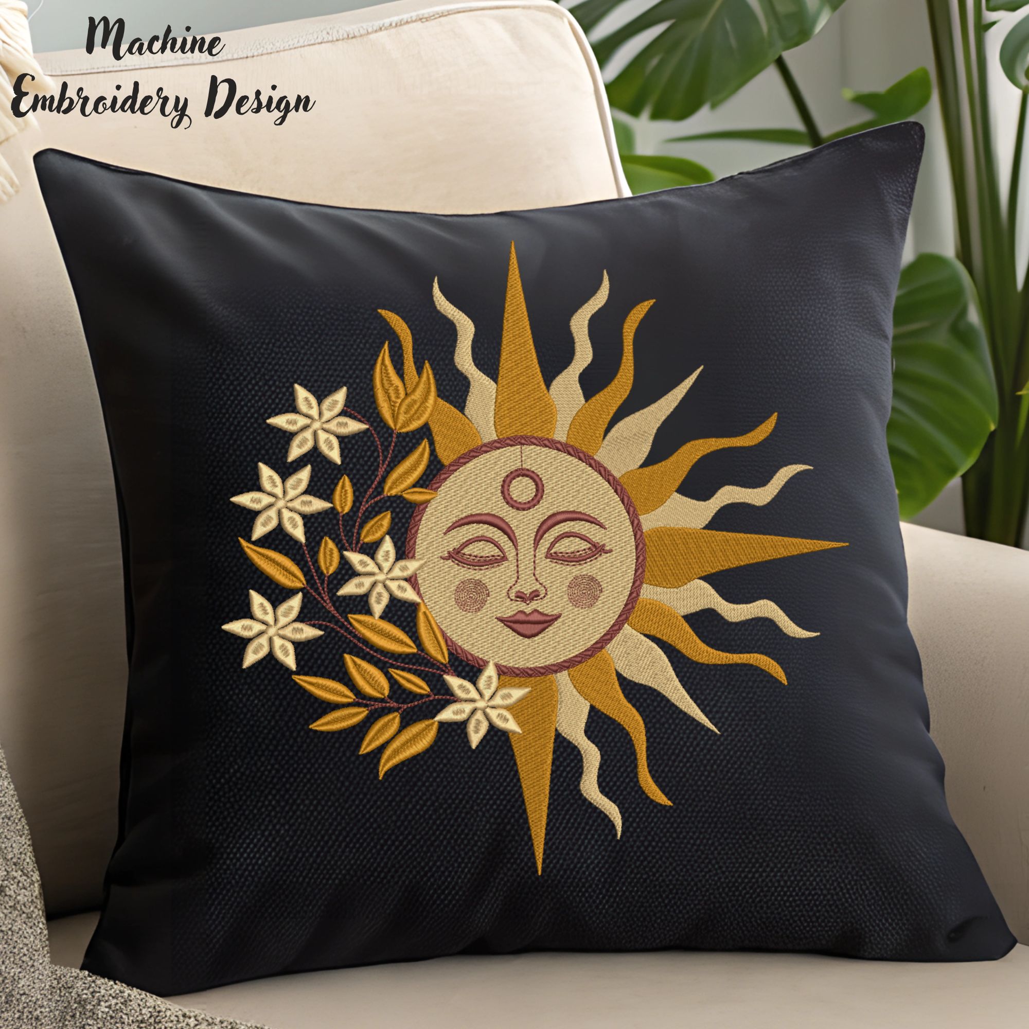 Celestial Magic Sun face Mystical floral-8