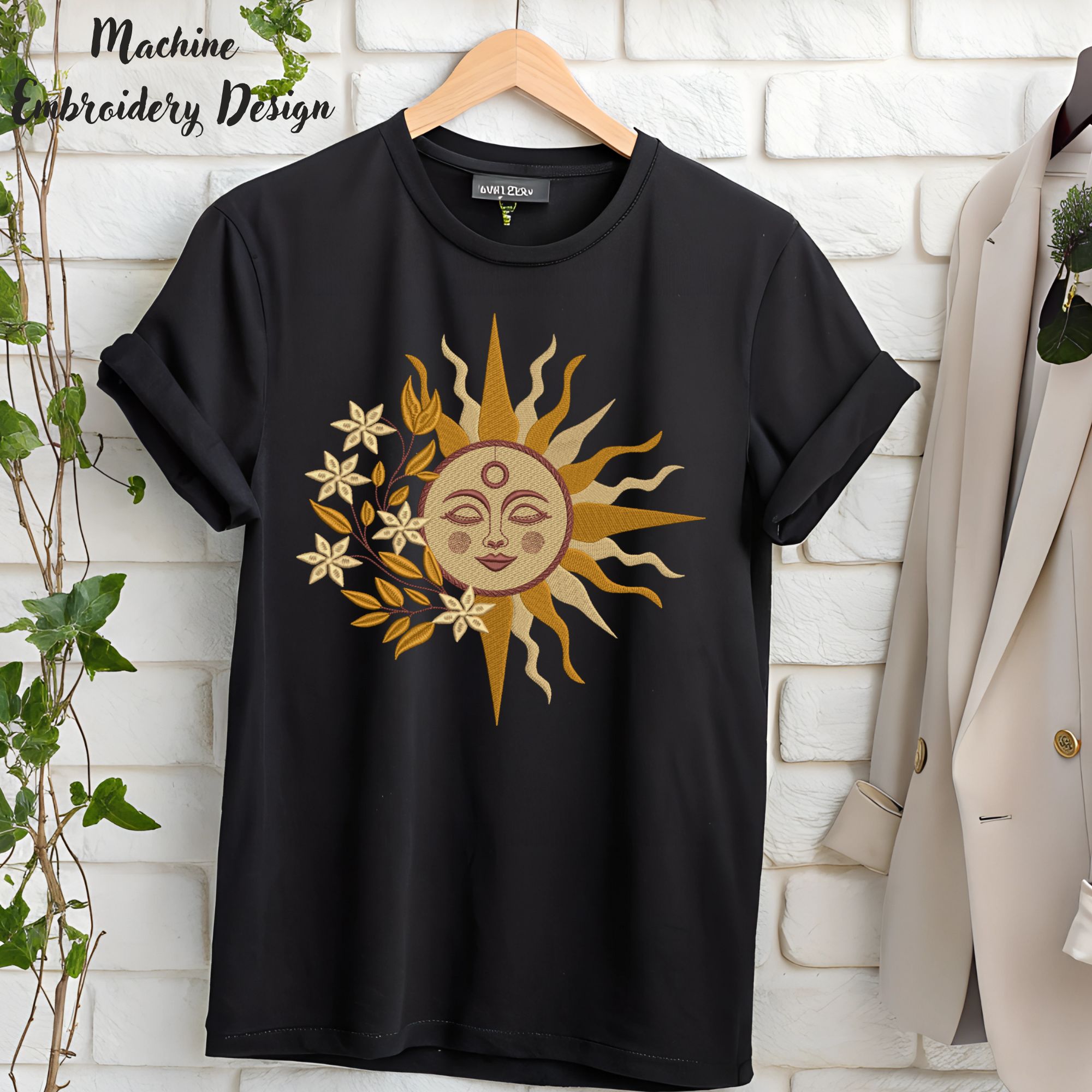 Celestial Magic Sun face Mystical floral-9