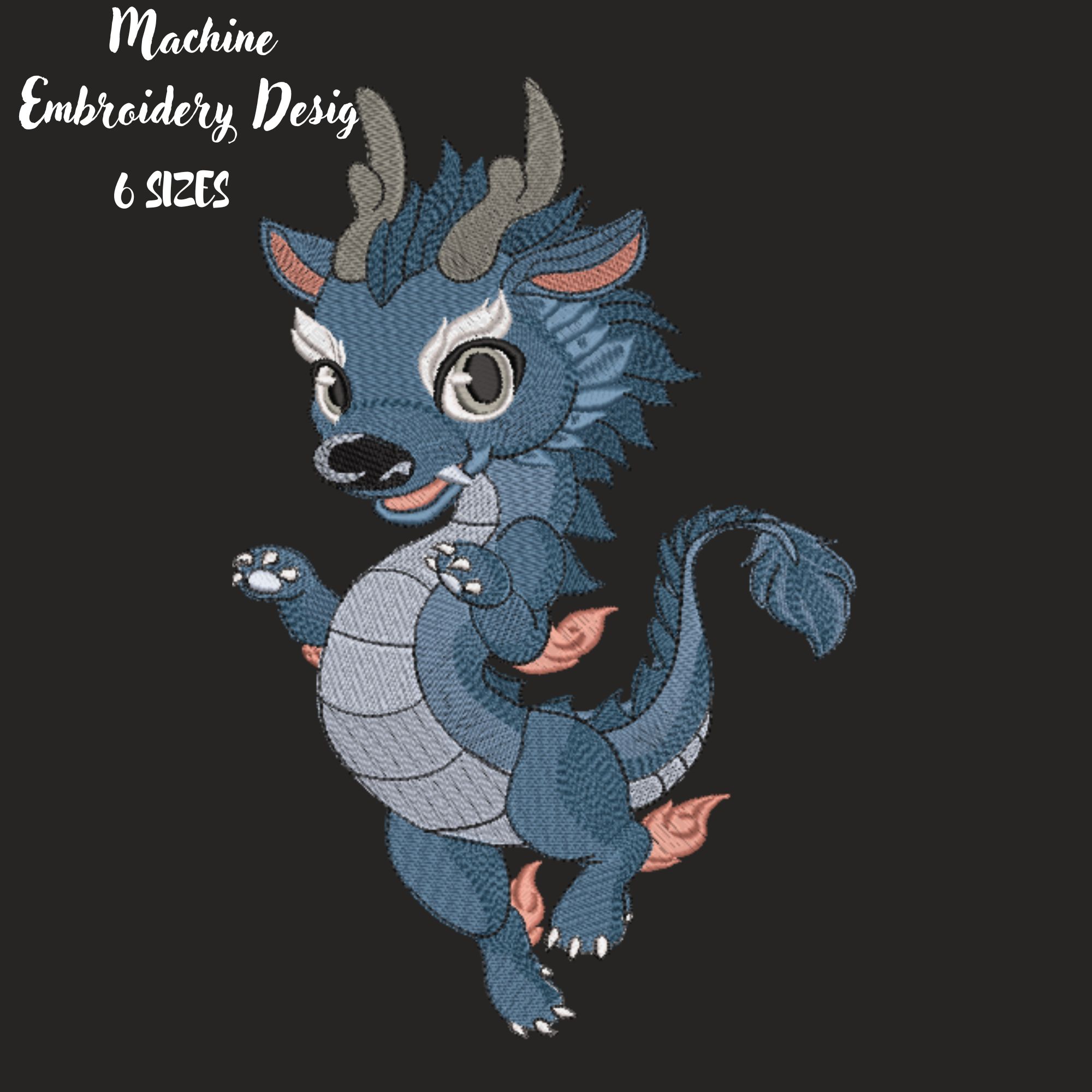 Cute Blue Baby Dragon-10
