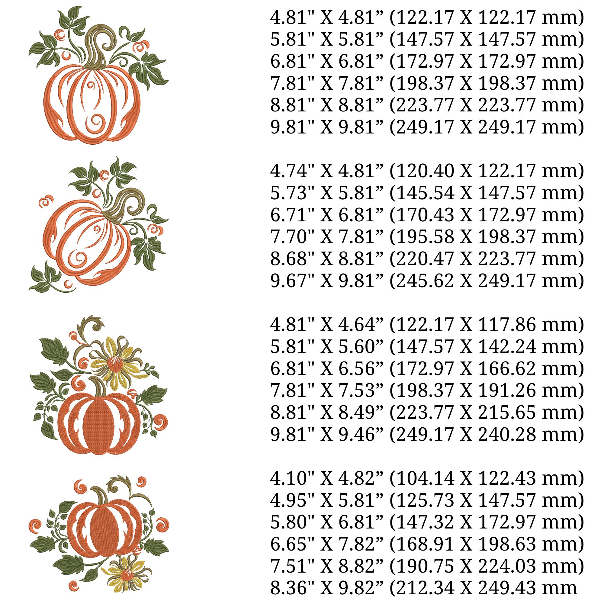 Set 4 Fall Orange Pumpkin-4