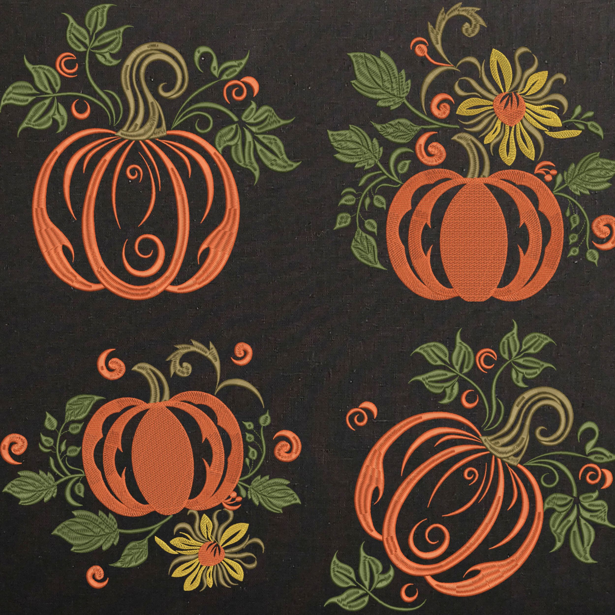 Set 4 Fall Orange Pumpkin-5