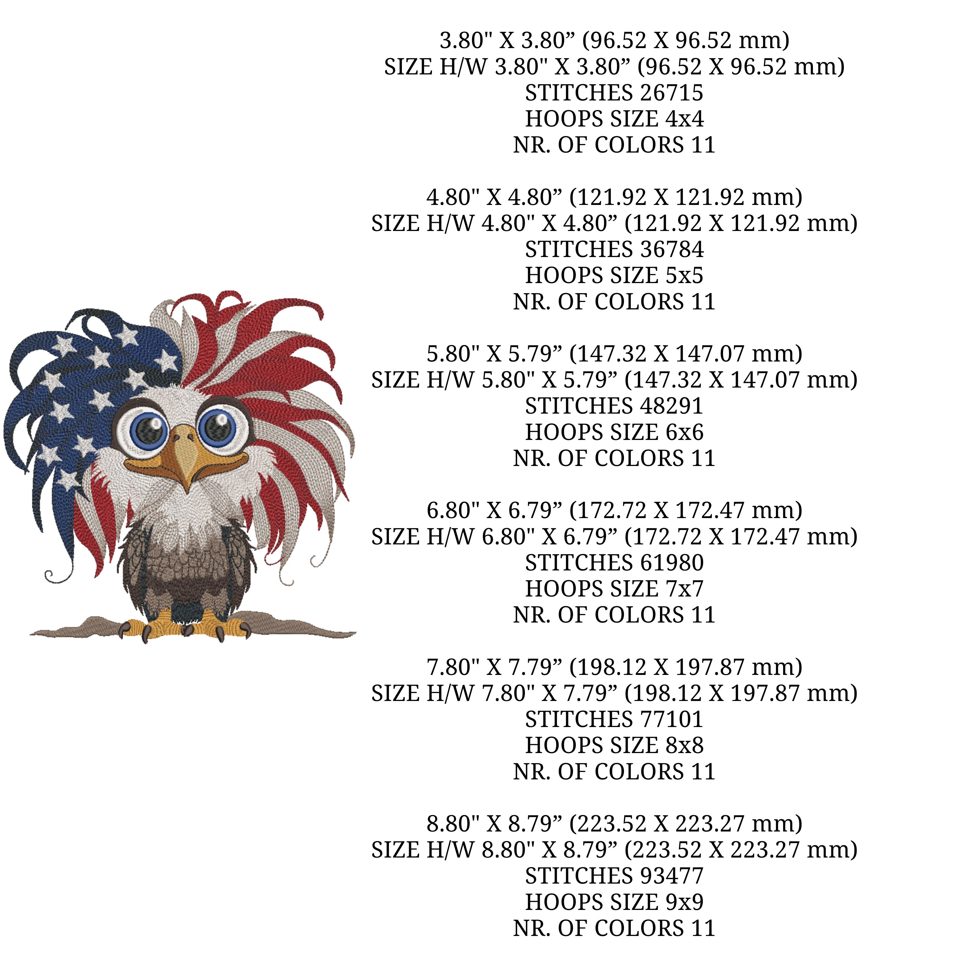 Set of 4 American Patriotic Eagle flag-4