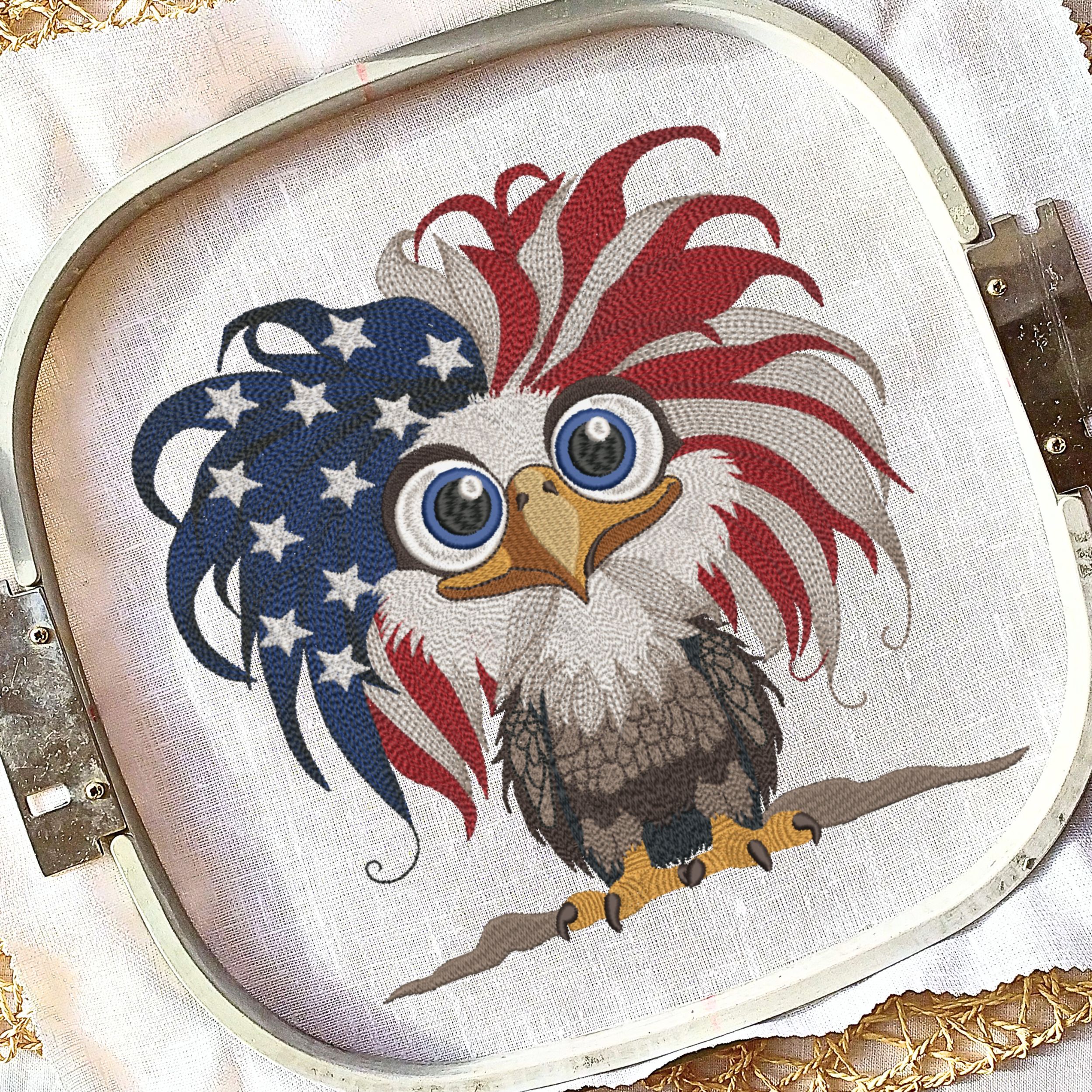 Set of 4 American Patriotic Eagle flag-9