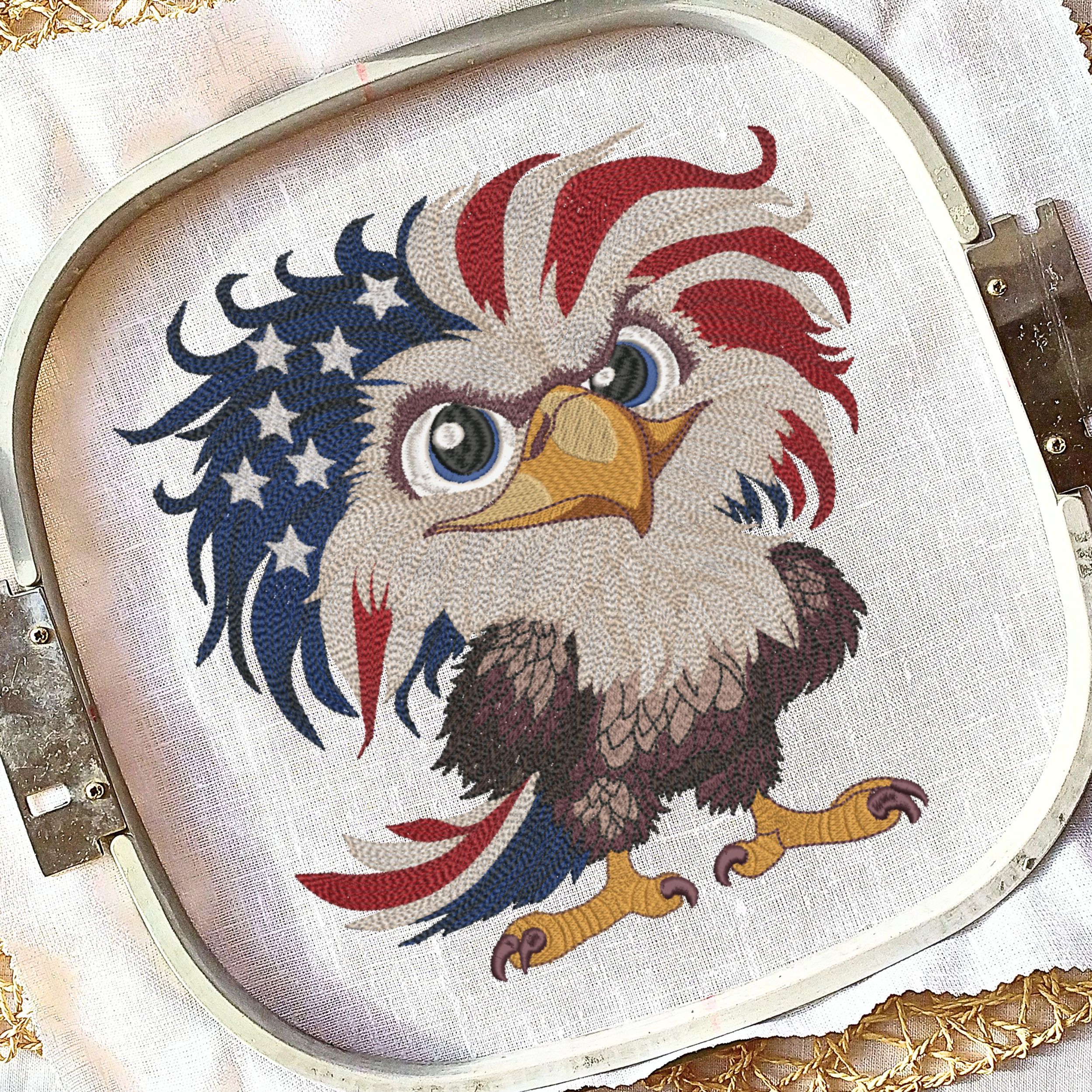 Set of 4 American Patriotic Eagle flag-10