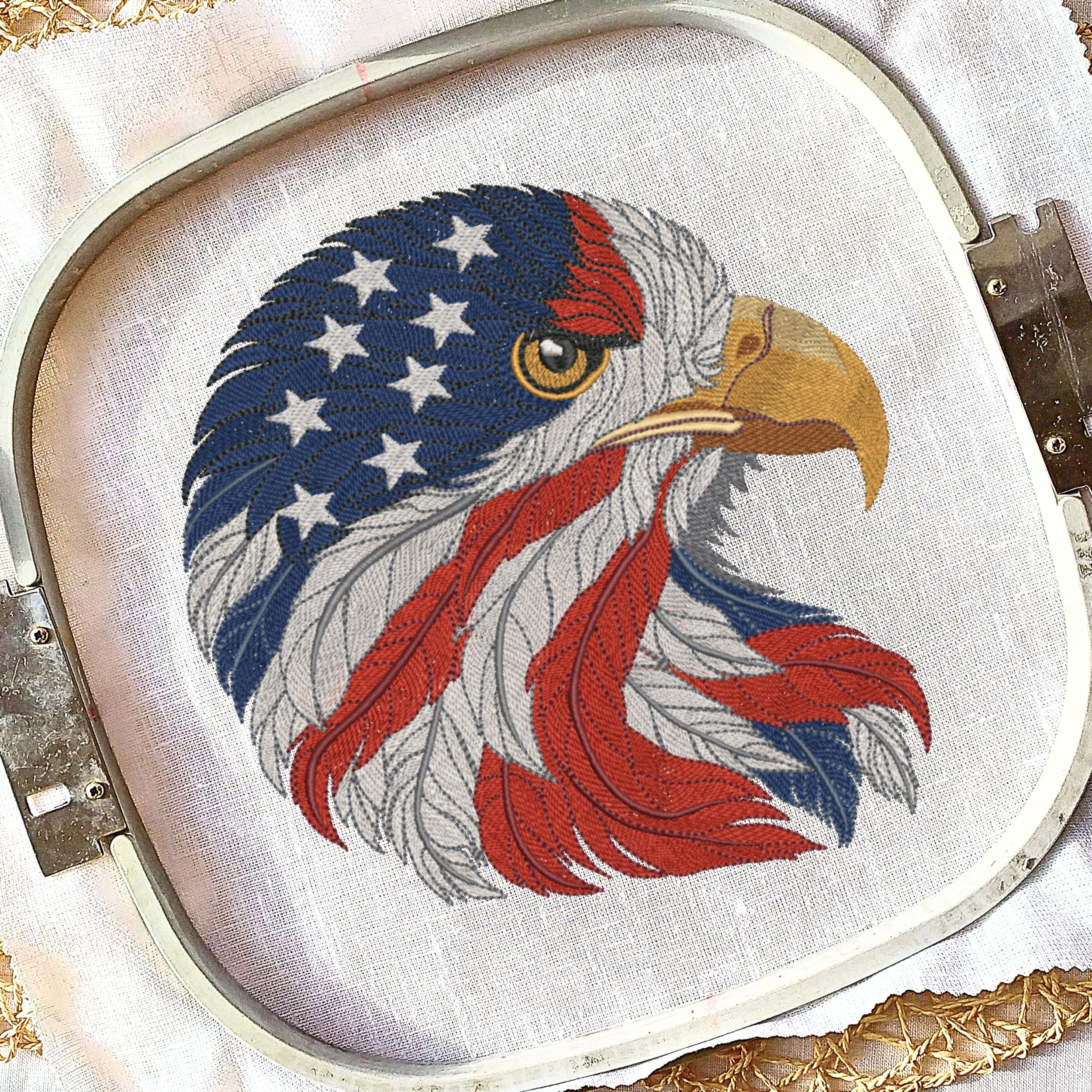 Set of 4 American Patriotic Eagle flag-11