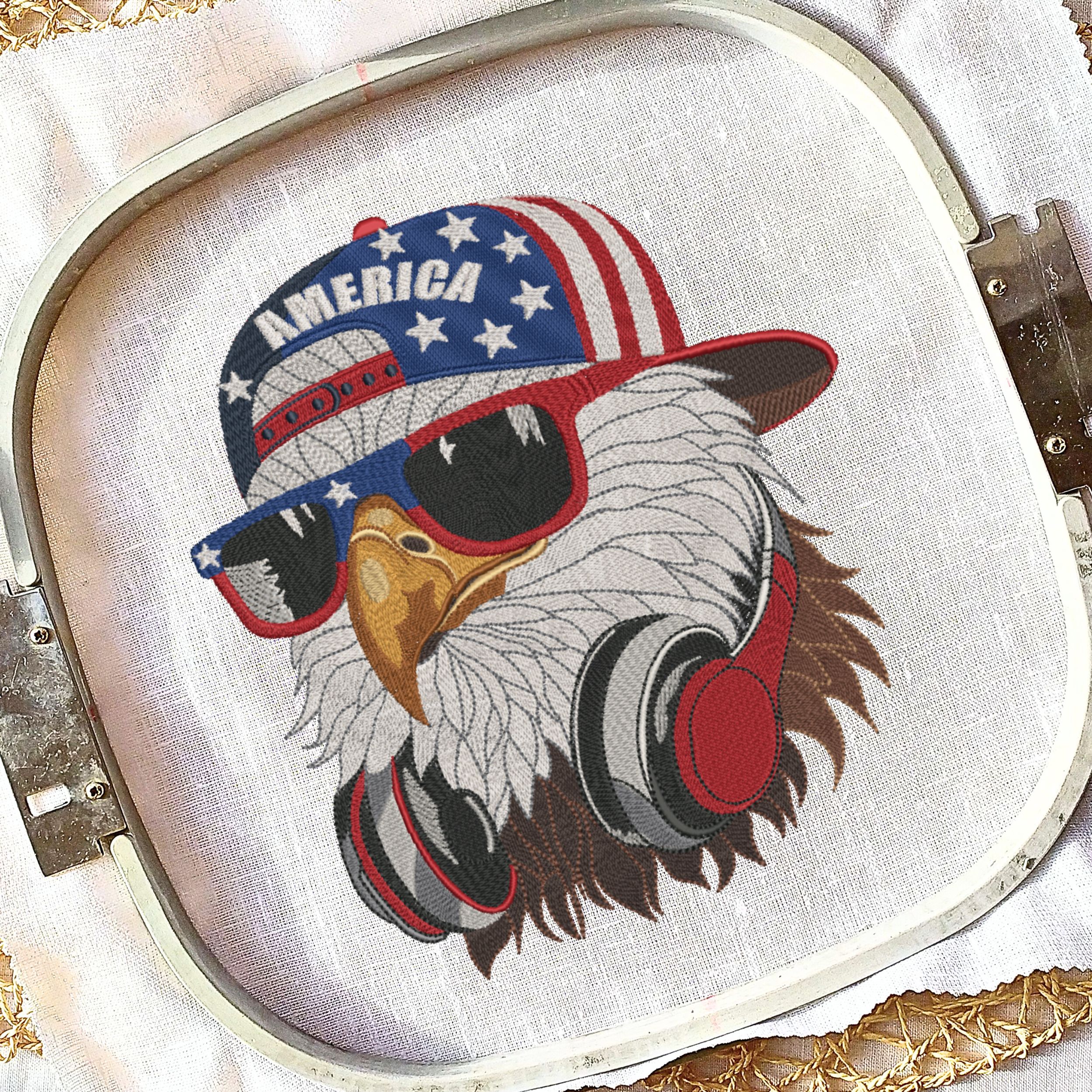 Set of 4 American Patriotic Eagle flag-12