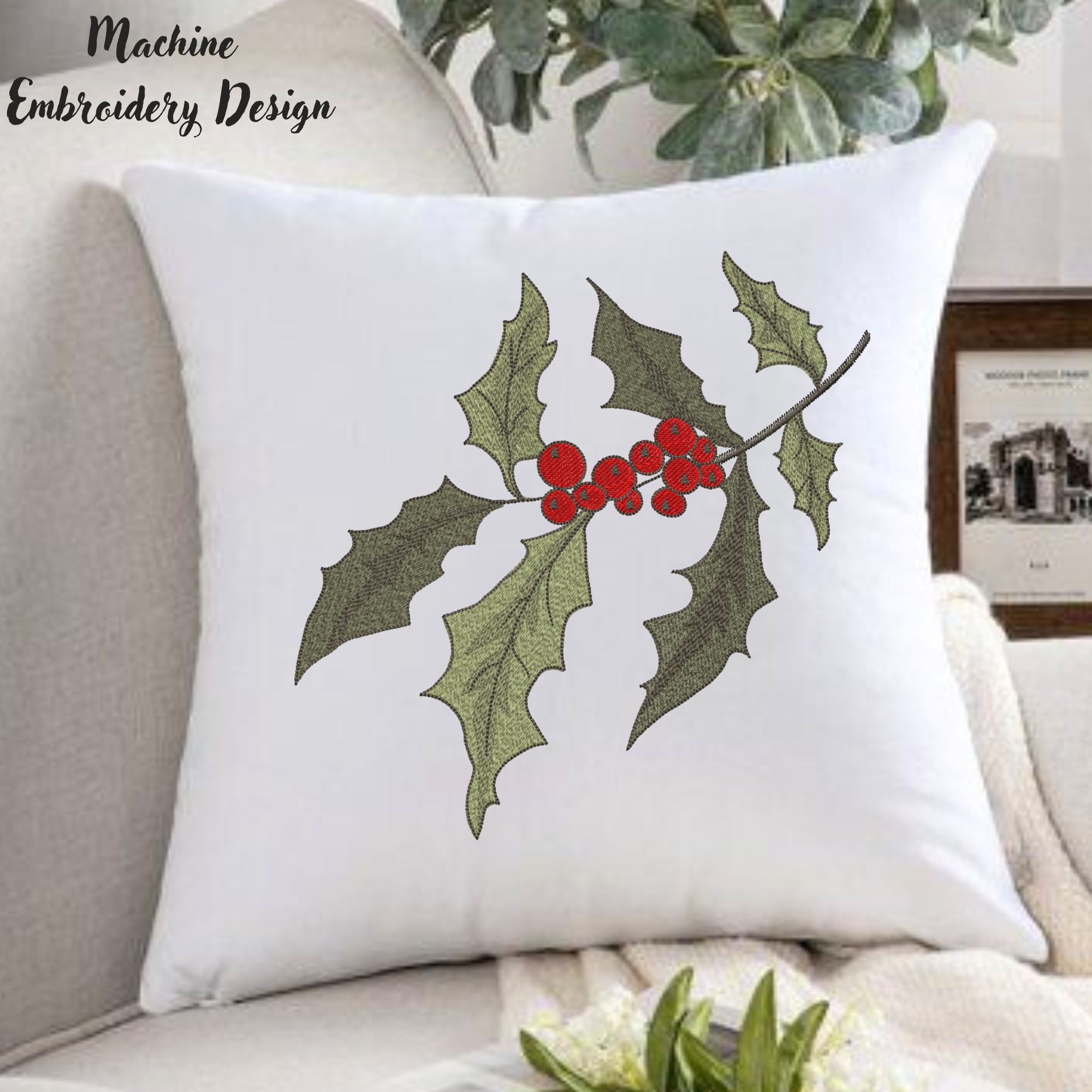 Christmas Holly Leaves and Berries 2-6