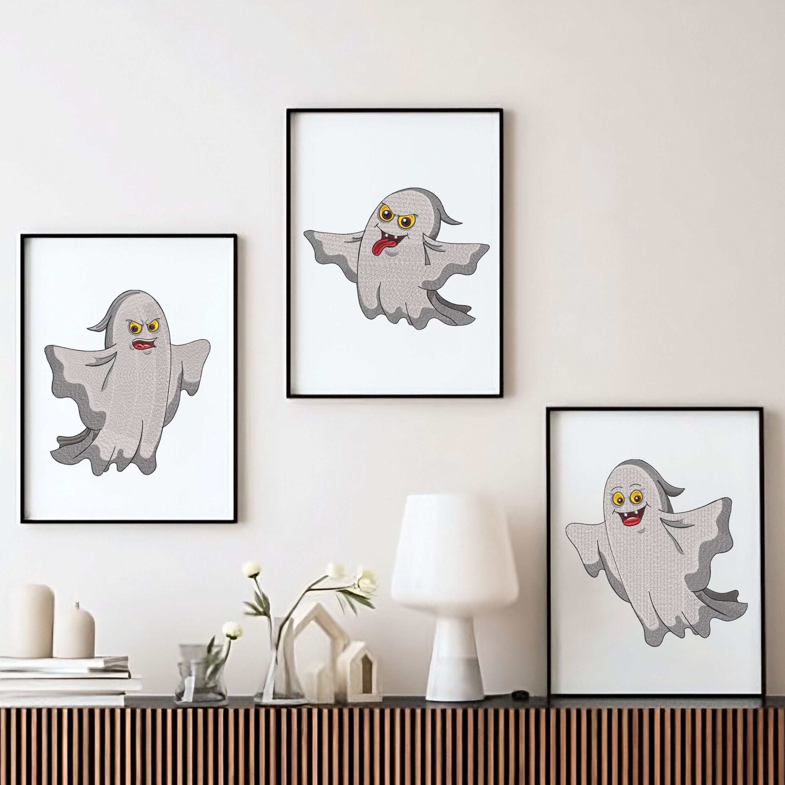 Set of 3 Spooky Ghost-10