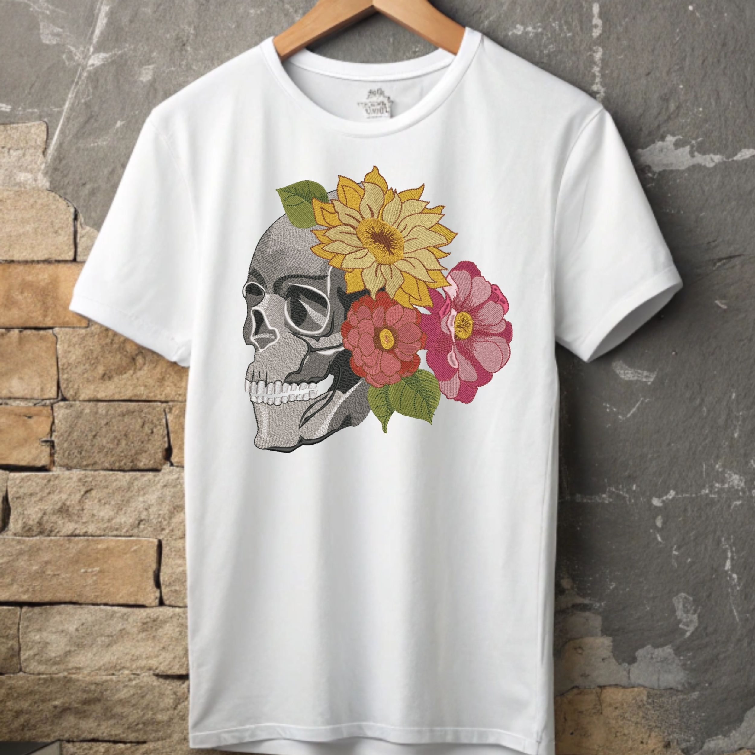 Gothic Floral Skull-7