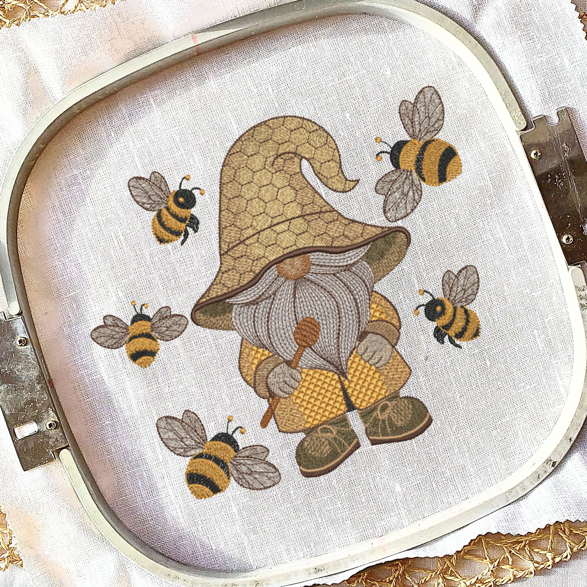 Set of 4 Honey Bee Gnome-6