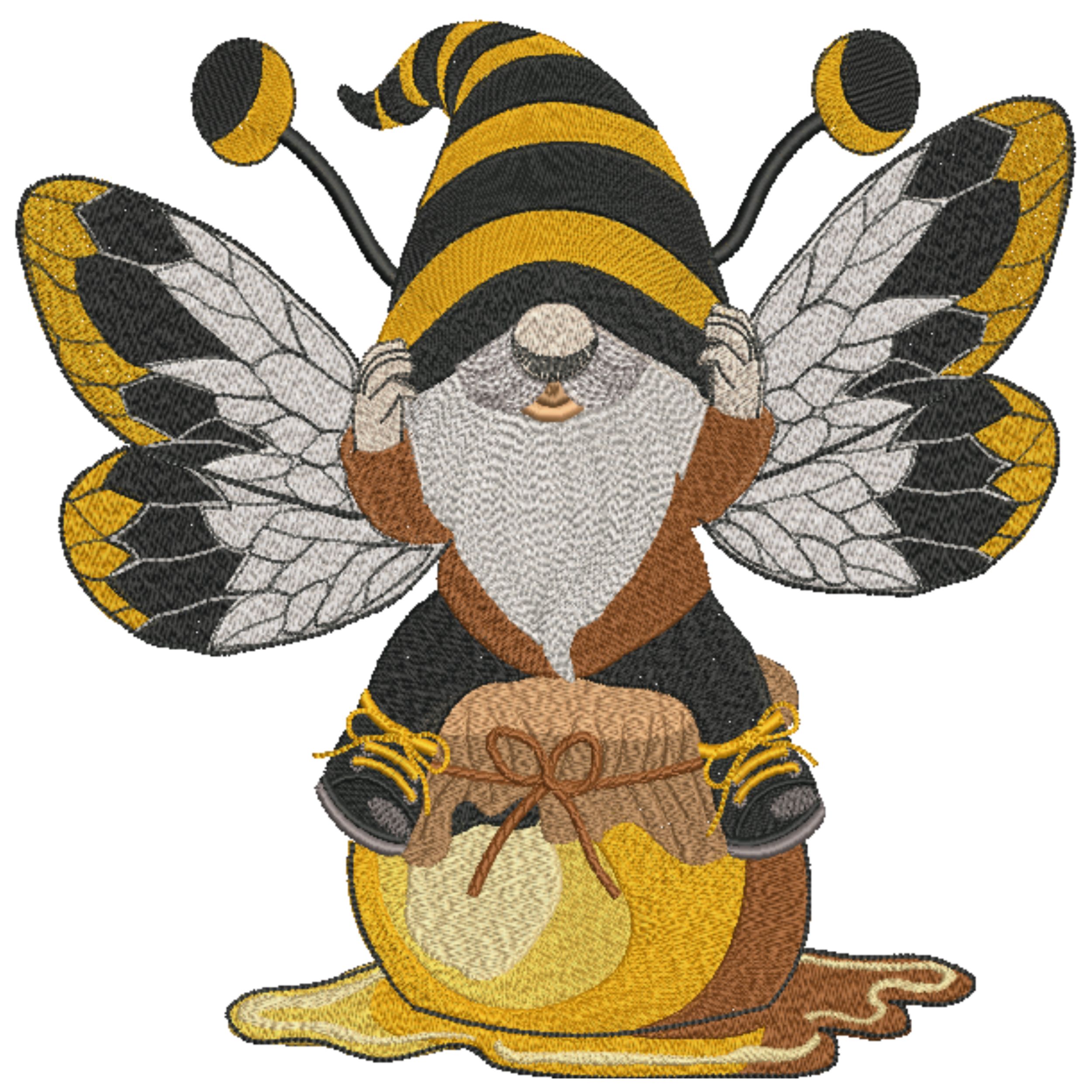Set of 4 Honey Bee Gnome-9