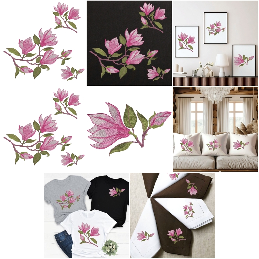 Set Branch Pink Magnolia