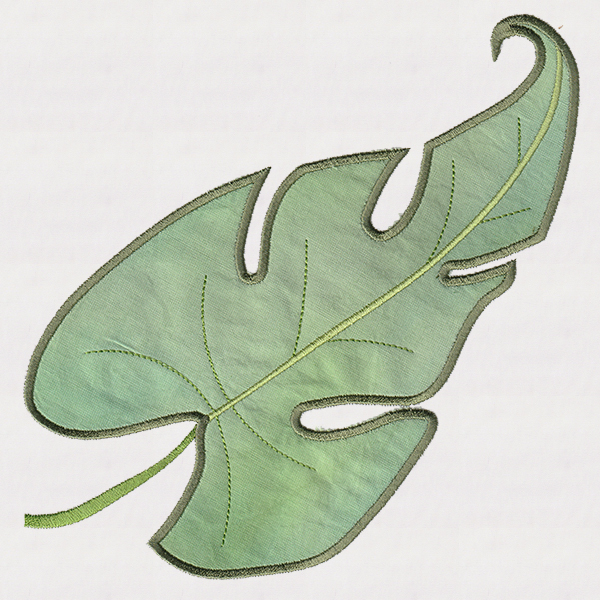 Stylish Tropical Leaves Applique-8