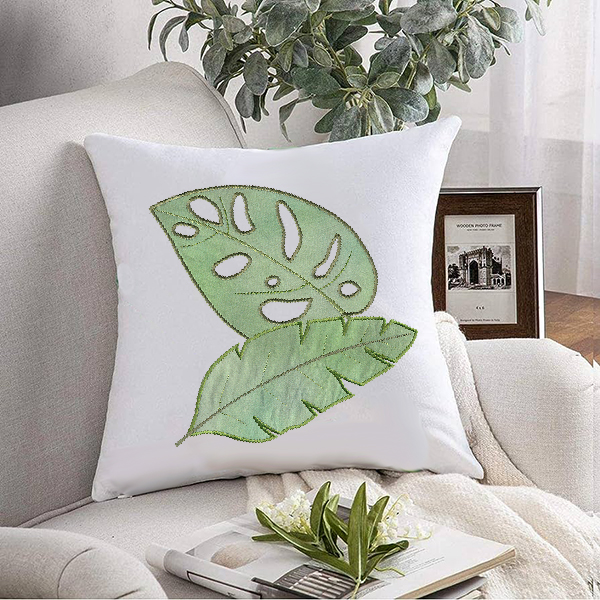 Stylish Tropical Leaves Applique-16