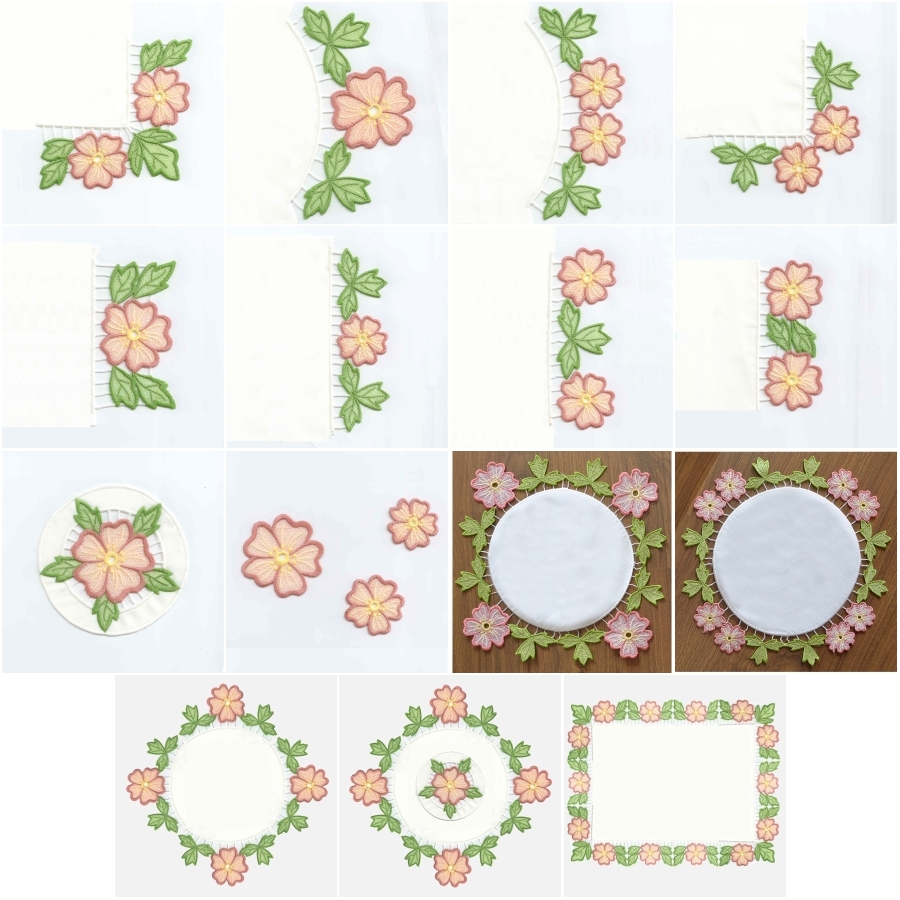 LACE FLOWER TRIMMINGS 