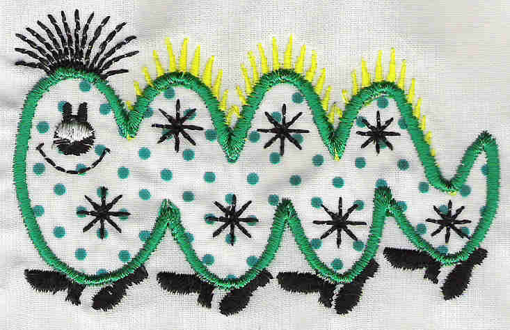 Applique, Animals, Bugs, Critters, Worm