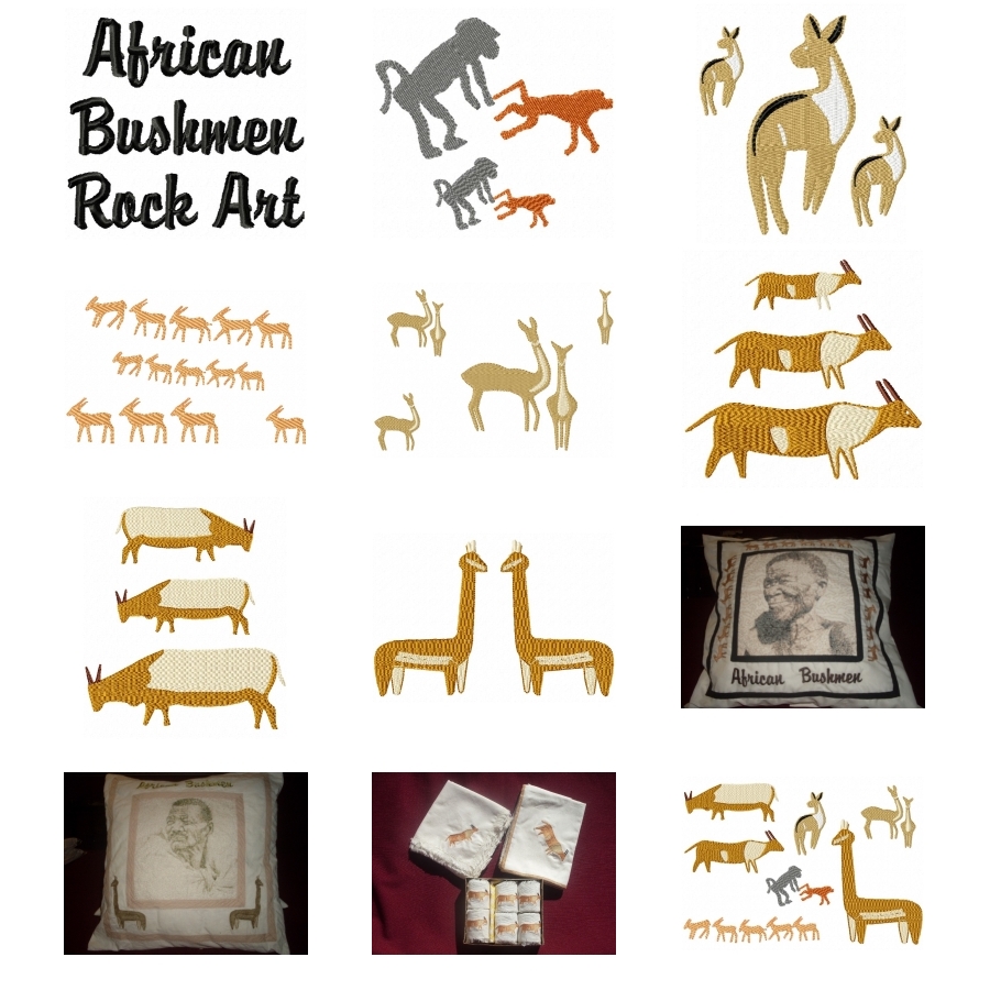 African Koisan Rock Art - Animals