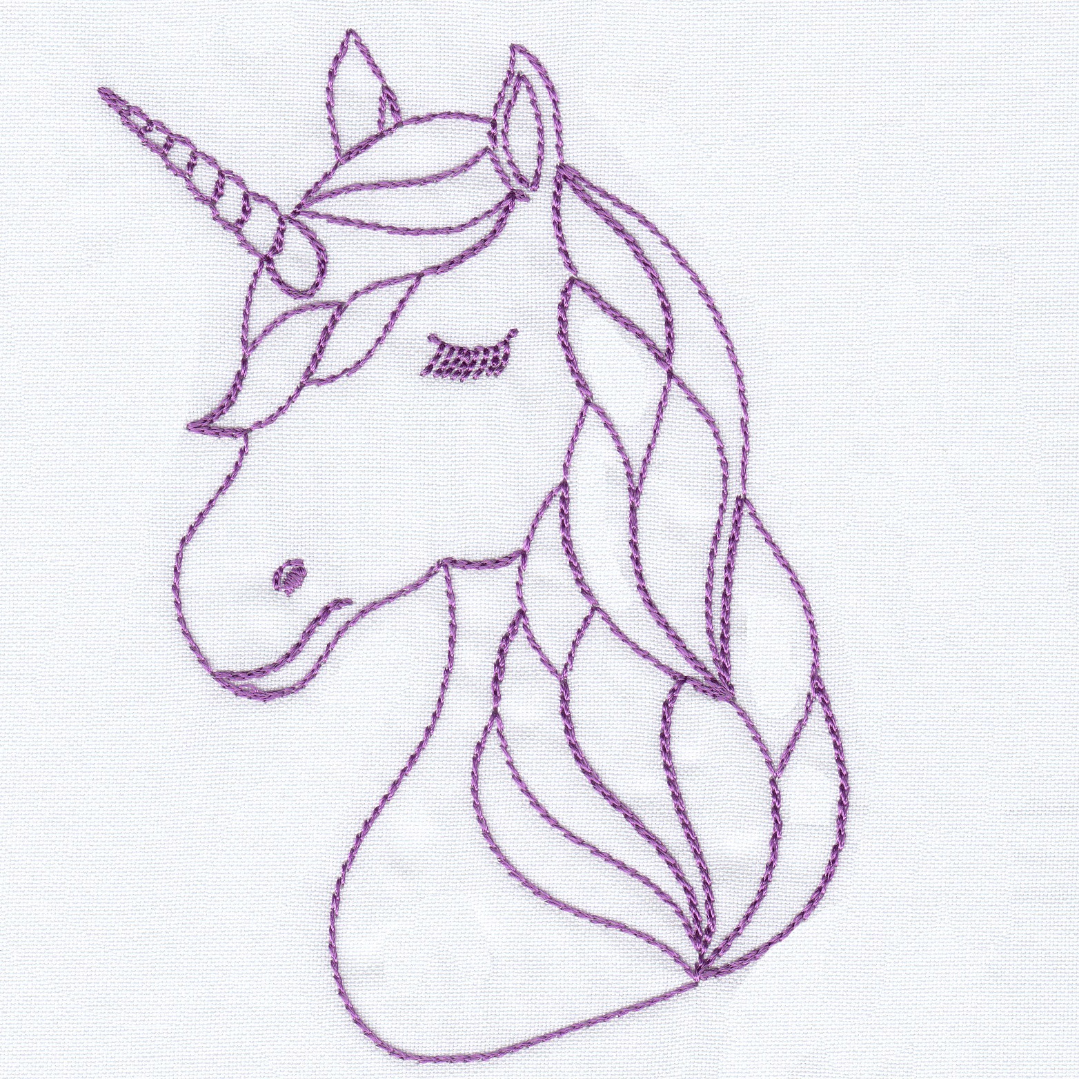 unicorn outline set oregonpatchworks