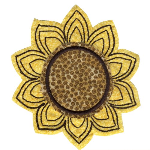 Raw Edge Applique Sunflowers-11