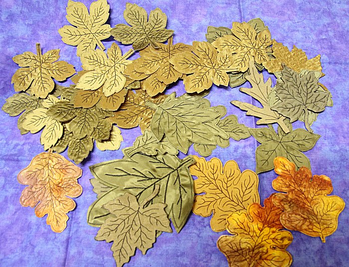 4x4 Mixed Media Leaves-3