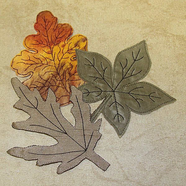 4x4 Mixed Media Leaves-7