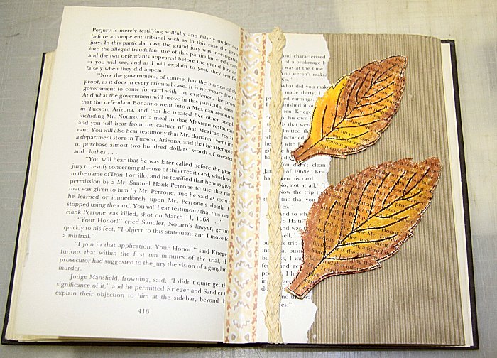 4x4 Mixed Media Leaves-11