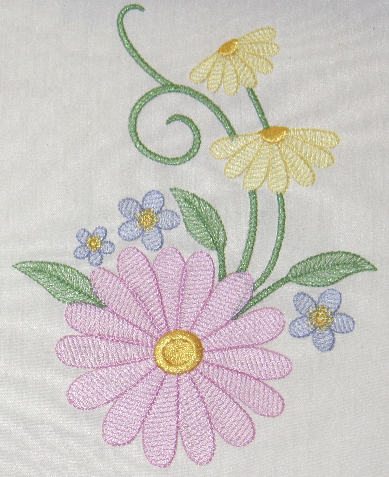 5x7 Quick Stitch Daisies | OregonPatchWorks