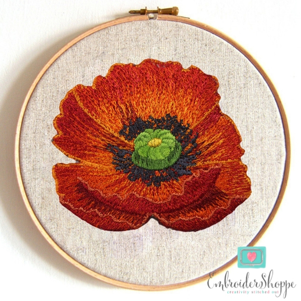 Red Poppy Patches -6