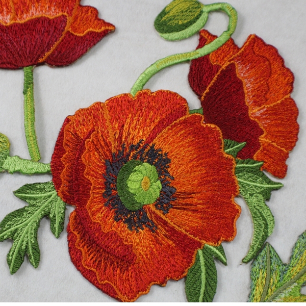 Red Poppy Patches -10