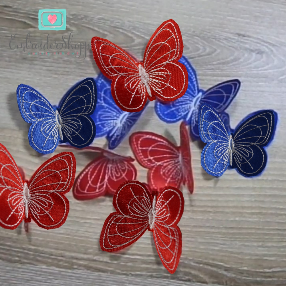 4th of July Butterfly Napkin Ring-9