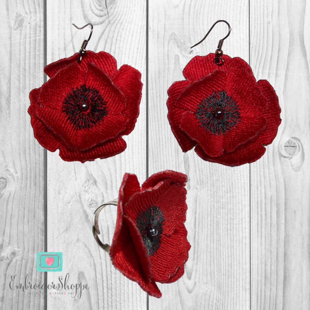 Poppy Earrings And Ring-4